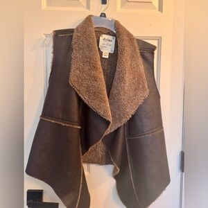 Dylan Cozy Brown Fleece Vest